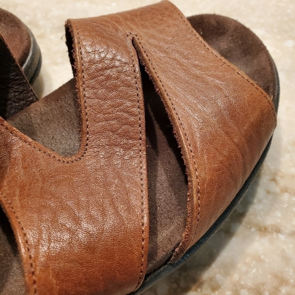 Mephisto Leather Strappy Comfort Sandals - Picture 7 of 9